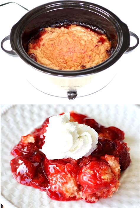 Strawberry Dump Cake Recipes Simple Crock Pot Dessert This Sweet