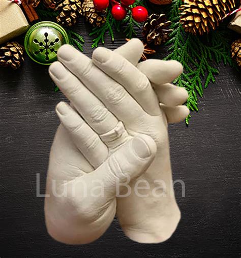 Couples Holiday Anniversary Hand Casting Lunabean