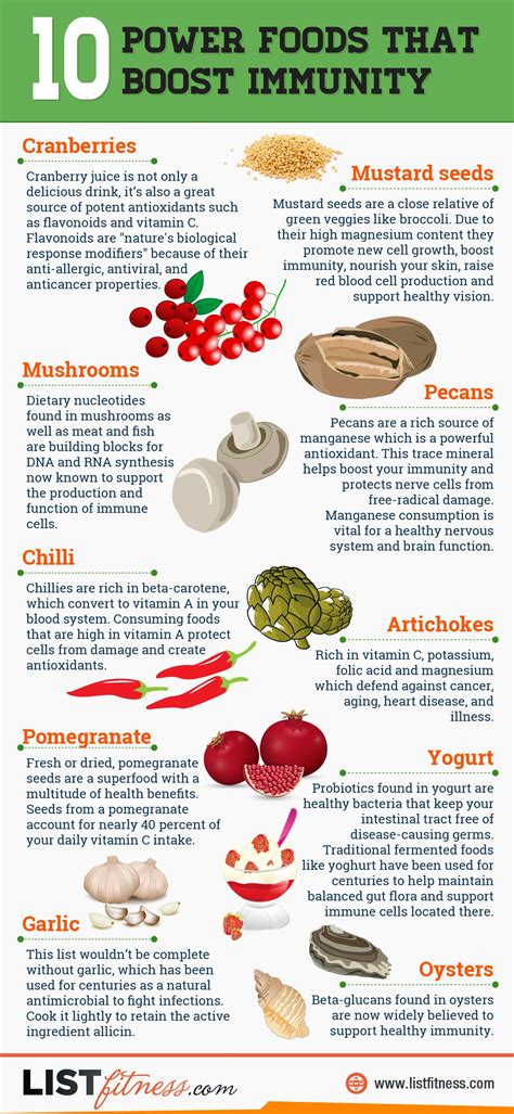 10 Foods That Boost Your Immune System Infographic Best Infographics