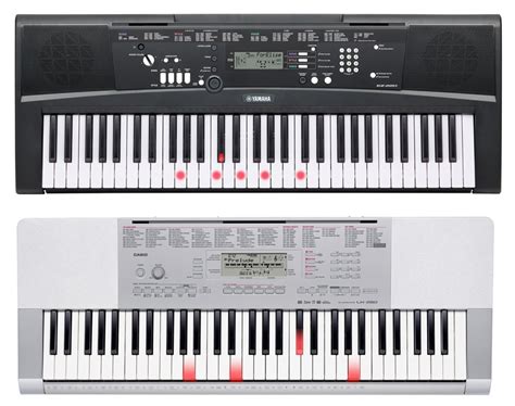 A casio keyboard comparison with any of the top brands will show you that these instruments are really well constructed, and the same goes for yamaha. Yamaha EZ 220 vs Casio LK 280 | techbuckarch.com