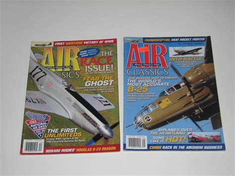 Lot Of 2 Air Classic Magazines Vol 46 No 12 And Vol 47 No 9 Back Issues