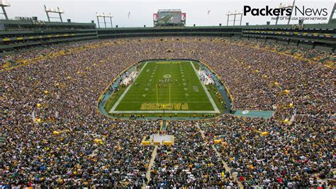 Packers Zoom Background Of Lambeau Field In Green Bay