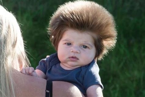 Uk Baby Impresses With Full Fluffy Head Of Hair