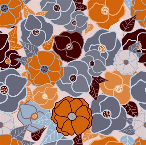 Poppy Flowers Seamless Repeating Pattern By Ayselzdesign