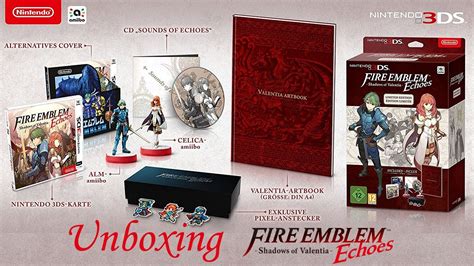 UNBOXING Fire Emblem Echoes Shadows Of Valentia Limited Edition