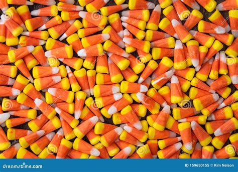 Background Of Yellow Orange And White Candy Corn For The Holidays