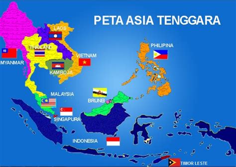 Peta Asean Lengkap Dengan Negara Dan Letak Geografisnya Images