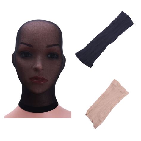 Unisex Lingerie Sheer Stockings Headgear Face Cover Pantyhose Role Play