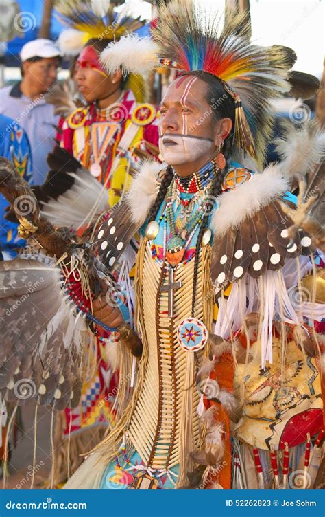 Pow Wow Native Americans In Full Regalia 24th Annual Santa Ynez