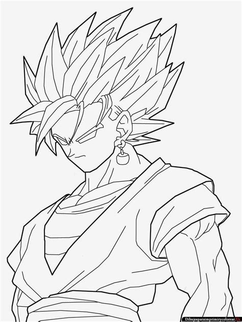 Imagenes Para Colorear De Goku Super Sayayin Imagen De Goku Para