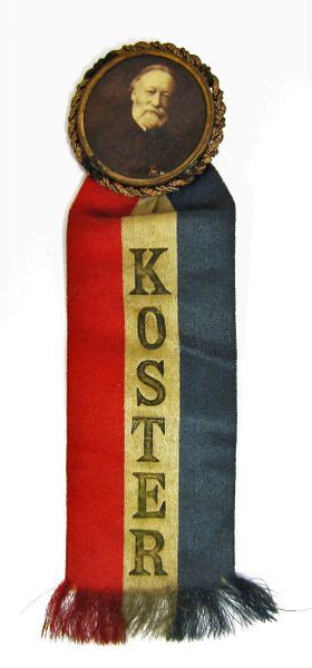 Gar Badge With Pinback Of New York Department Commander John S Koster