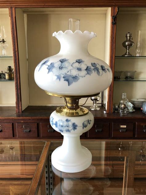 Best match ending newest most bids. LARGE Aladdin Blue Floral Majestic Oil Lamp #23 Burner #Aladdin | Керосиновая лампа, Лампа ...