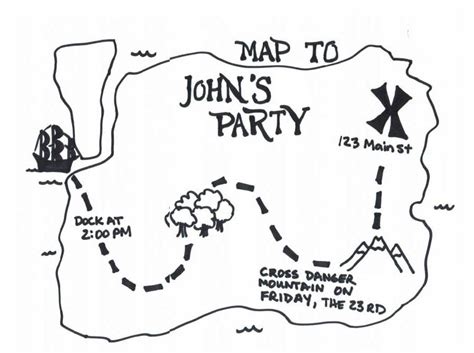 treasure map coloring pages for kids coloring home
