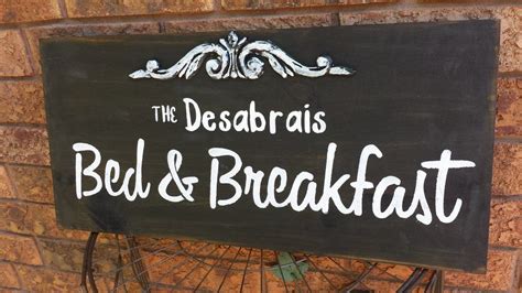 Bed And Breakfast Sign Kimber Creations In 2021 Business Signs Bed