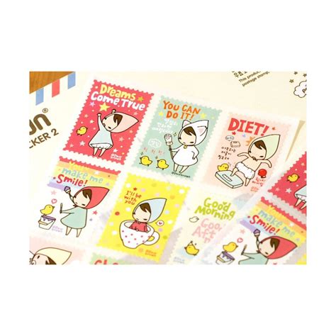 Mariffe Postage Stamp Stickers Kawaii Panda Making Life Cuter