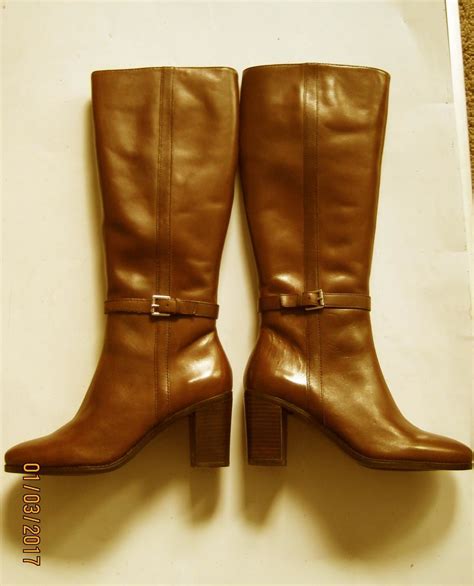 new lauren ralph lauren 2522 womens clare brown knee high boots 9 5 medium b m 888187681706 on