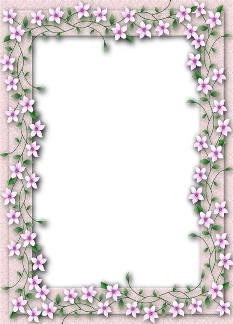 White Flower Frame Png Transparent Download Free Psd