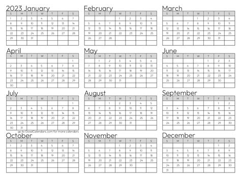 Select A Layout For Your 2023 Calendar