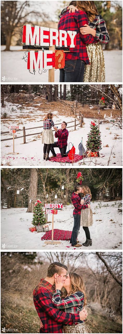 Surprise Proposal Full Of Snowy Christmas Cheer Perfectly Planned And
