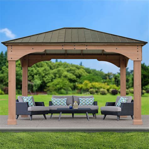 12 X 14 Grand Gazebo With Aluminum Roof Yardistry