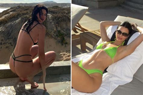Kendall Jenner Wears Teeny Tiny Thong Bikini In New Beach Pics