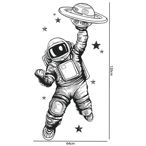 Our Captain Space Wall Decals Are Custom Printed In Our Melbourne