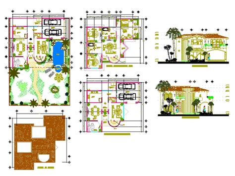 Plano De Casa Habitacion De 2 Niveles 111 Mb Bibliocad