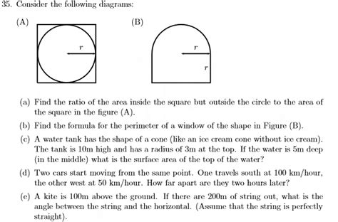 The side length of the square is the diameter of the circle. geometry - Find the ratio of the area inside the square ...