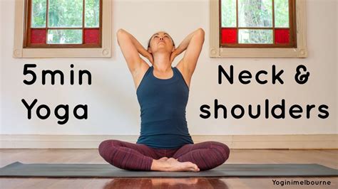 5min Yoga For Neck Shoulders YouTube