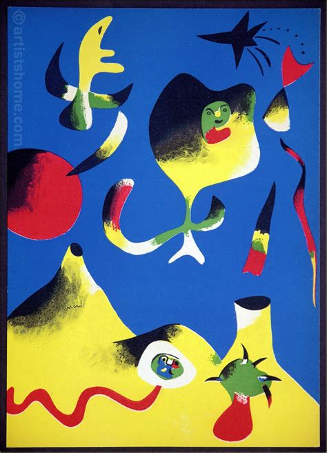 Joan Miro Lithographie Originale Lair Verve 1937 Acheter Des