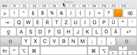 Apple Keyboard German Layout