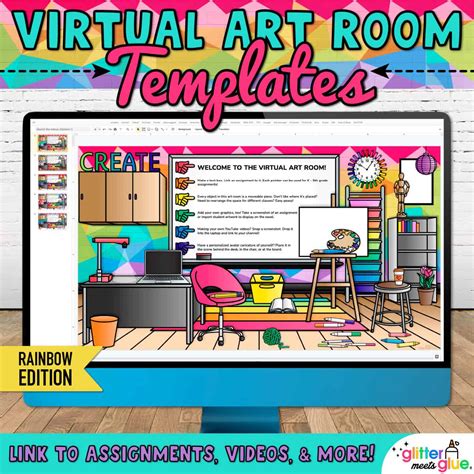 virtual art room templates