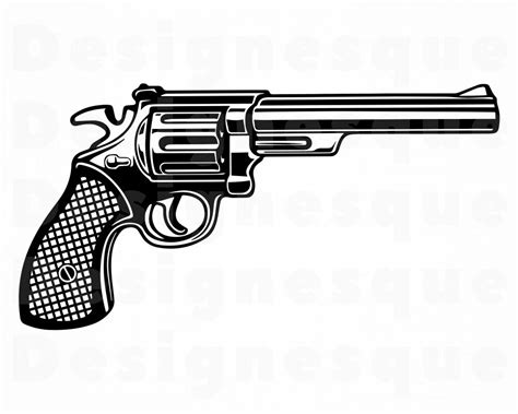 Revolver SVG Revolver SVG Gun SVG Pistol Svg Weapon Etsy