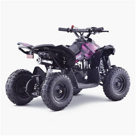 Pink Girls 49cc All Terrain Kids Petrol Quad Bike With Off Road Tyres