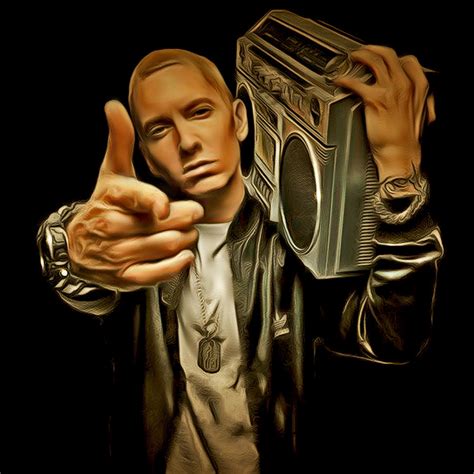 Eminem Digital Art By Mounir Meghaoui
