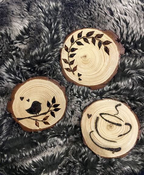 Lovely Coaster Designs Wood Burning Crafts Wood Burn Designs Wood
