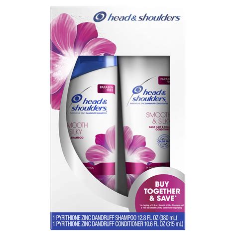 Head Shoulders Smooth Silky Dandruff Shampoo And Conditioner Twin