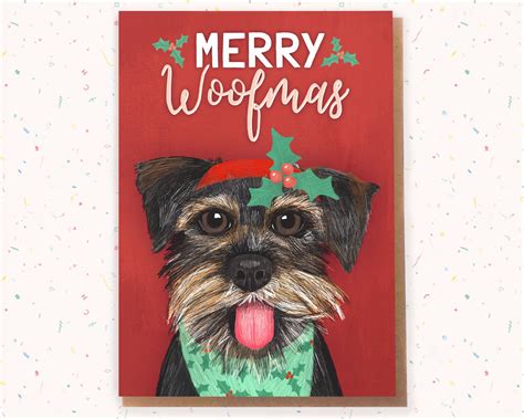 Miniature Schnauzer Christmas Card Terrier Christmas Card Etsy Uk