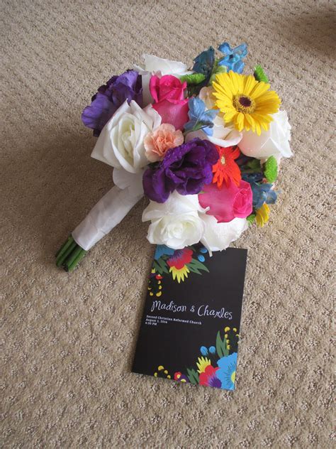Pin By Esther Brower On Multi Colored Wedding Flowers Multicolor