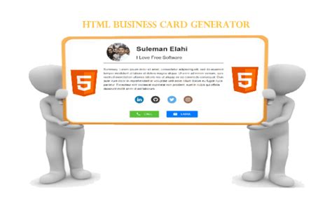 Start with a template, add your details, and get professional results in minutes. 3 Free HTML Business Card Generator Websites
