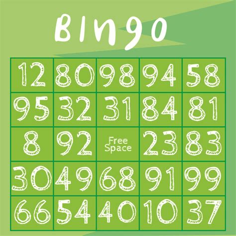 100 Free Printable Bingo Cards Printable Bingo Numbers 1 75 Image