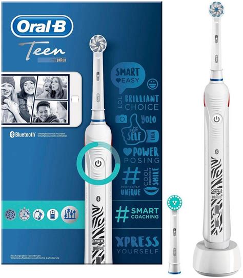 Die meisten exemplare bieten verschiedene putzmodi. Oral B Elektrische Zahnbürste Teen White, Aufsteckbürsten ...