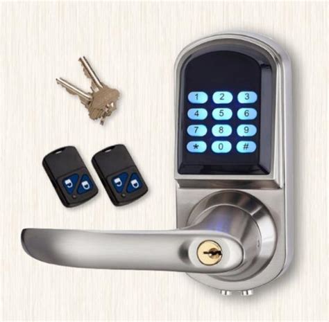 Keyless Entry Electronic Door Locks Remote Controller Code Lever Handle