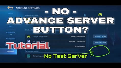 Последние твиты от mobile legends: HOW TO GET ADVANCE/TEST SERVER BUTTON, | Test Server ...