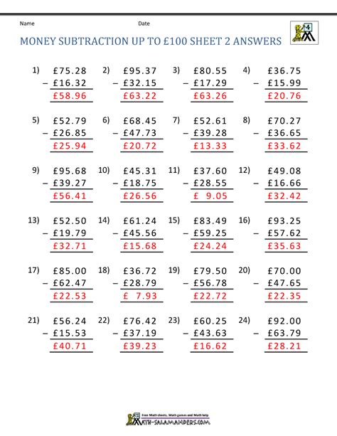 Add And Subtract Money Worksheets K5 Learning Adding And Subtracting