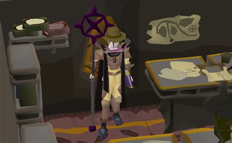 Collecting by gathering ashes, bananas, big bones from the bone yard, black scimitars from ardougne castle, blue dragon scales, buckets of sand, climbing boots, jangerberries, mort myre fungi, planks, potato cacti, potatoes red spiders' egg, snape. The new crazy archaeologist : fashionscape