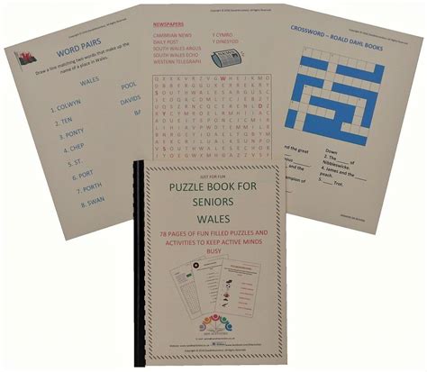 It can be a great team activity to work on a puzzle together. Puzzle Book for Seniors - Wales, Dementia Activity ...
