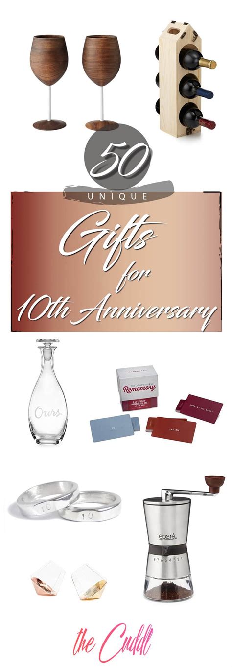 Younique designs 10 year anniversary coffee mug for her, 11 ounces, 10th wedding anniversary cup for wife, ten years, tenth year, 10th year 4.8 out of 5 stars 139 $18.97 $ 18. 50 Best 10 Year Anniversary Gift Ideas that They Will ...