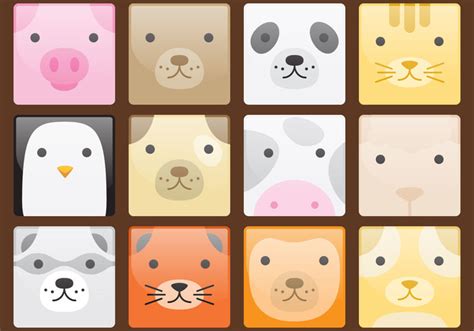 Cute Animal Avatars Free Vectors Ui Download