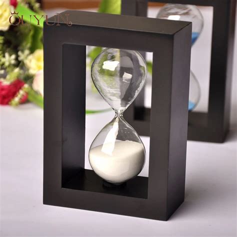 Ouyun Wooden Frame 10 Minute Hourglass 105145cm Timer Office Decor